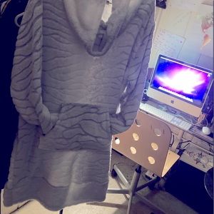 Anne Klein Plush Cowl Neck Robe